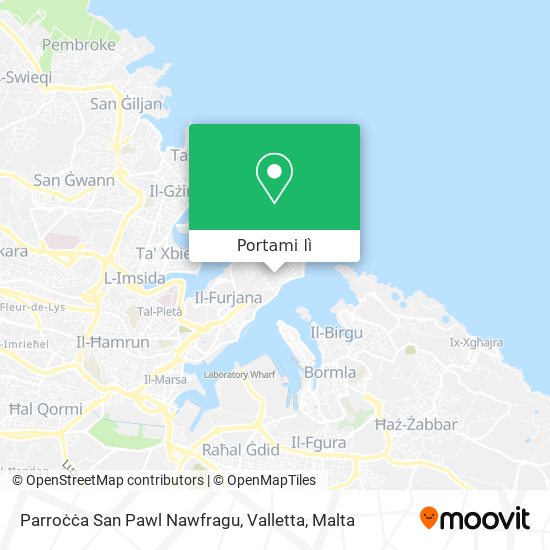 Mappa Parroċċa San Pawl Nawfragu, Valletta
