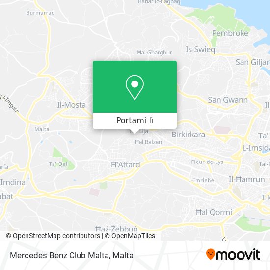 Mappa Mercedes Benz Club Malta