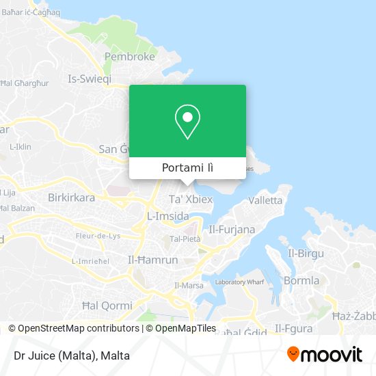 Mappa Dr Juice (Malta)