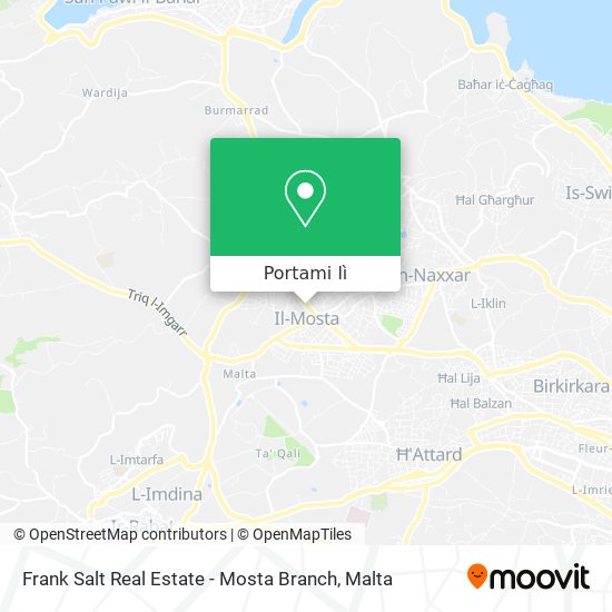 Mappa Frank Salt Real Estate - Mosta Branch