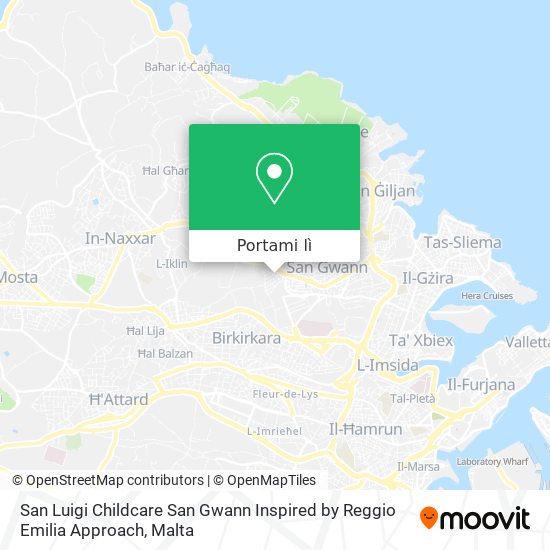 Mappa San Luigi Childcare San Gwann Inspired by Reggio Emilia Approach
