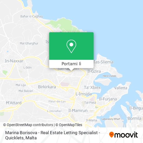 Mappa Marina Borisova - Real Estate Letting Specialist - Quicklets