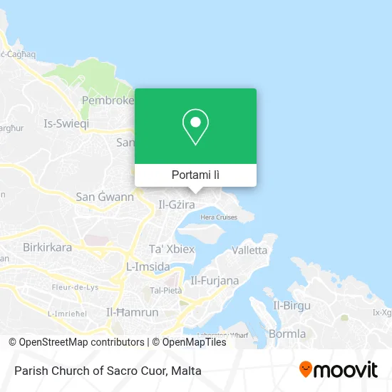 Mappa Parish Church of Sacro Cuor