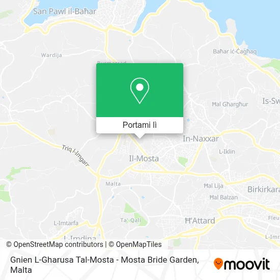 Mappa Gnien L-Gharusa Tal-Mosta - Mosta Bride Garden