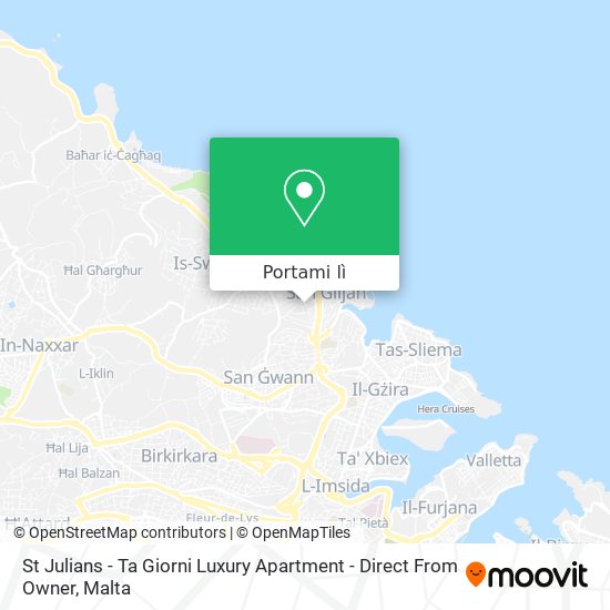 Mappa St Julians - Ta Giorni Luxury Apartment - Direct From Owner