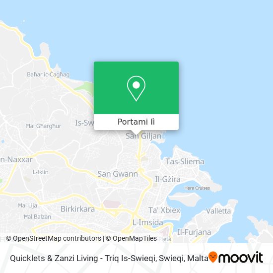 Mappa Quicklets & Zanzi Living - Triq Is-Swieqi, Swieqi