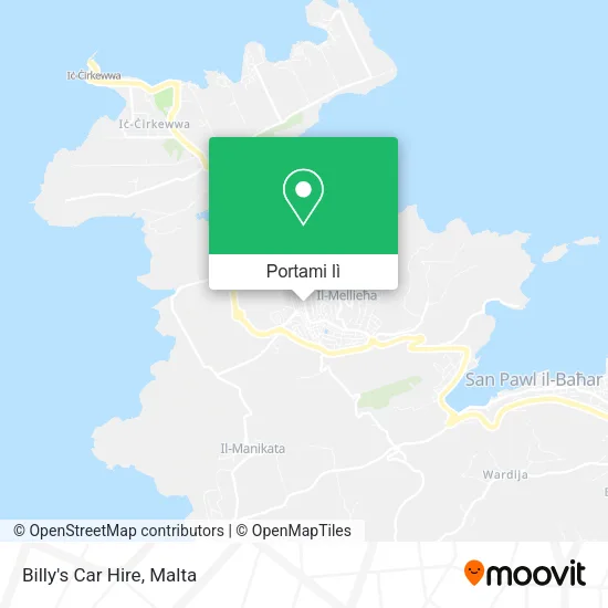 Mappa Billy's Car Hire