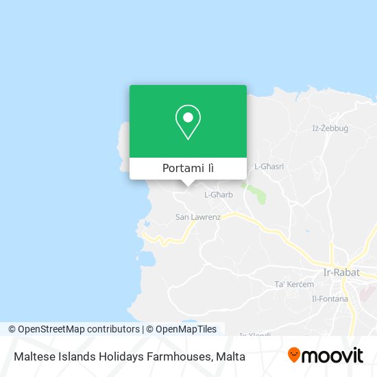 Mappa Maltese Islands Holidays Farmhouses