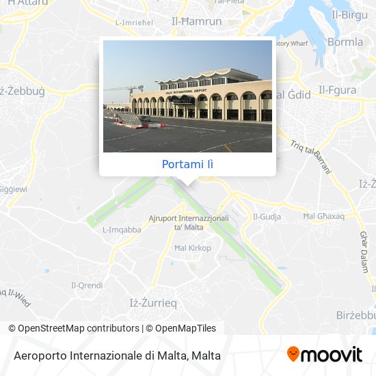 Mappa Aeroporto Internazionale di Malta