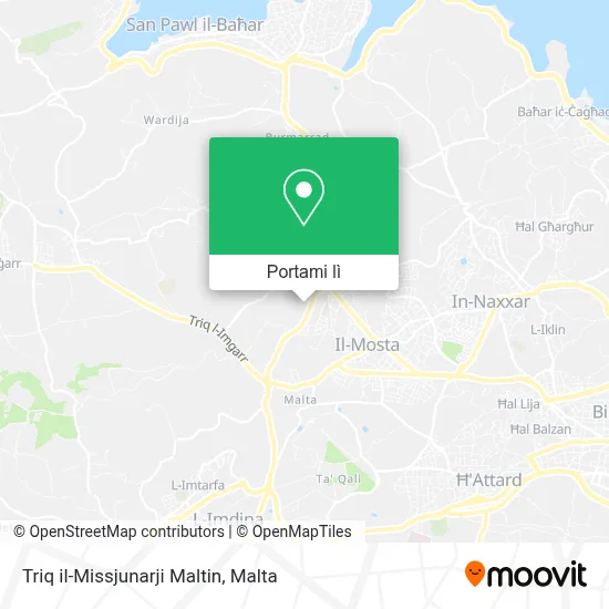Mappa Triq il-Missjunarji Maltin