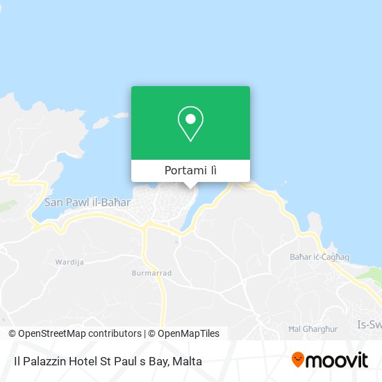 Mappa Il Palazzin Hotel St Paul s Bay