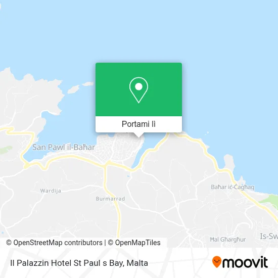 Mappa Il Palazzin Hotel St Paul s Bay