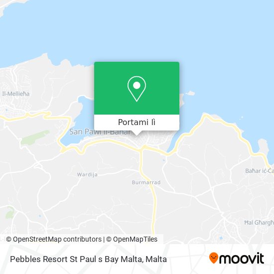 Mappa Pebbles Resort St Paul s Bay Malta