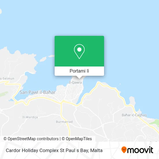Mappa Cardor Holiday Complex St Paul s Bay