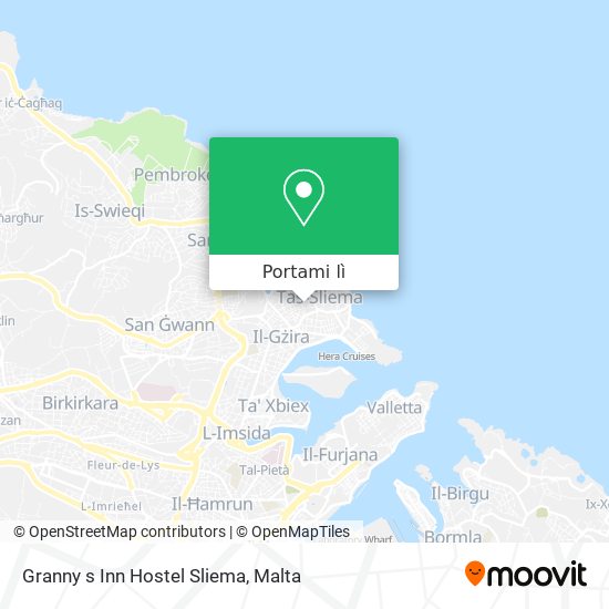 Mappa Granny s Inn Hostel Sliema