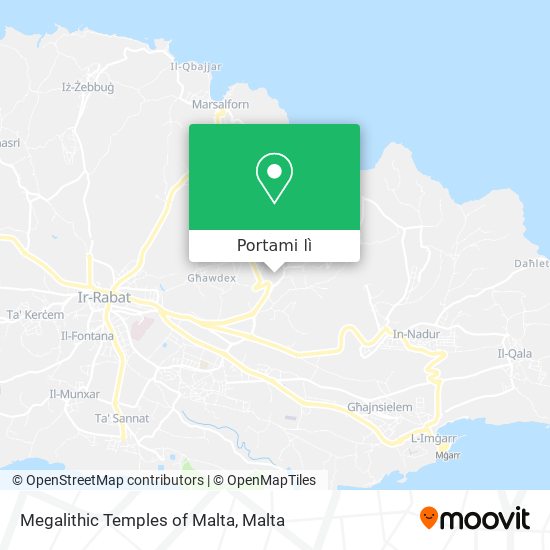 Mappa Megalithic Temples of Malta