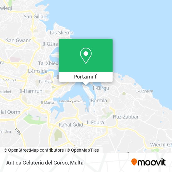 Mappa Antica Gelateria del Corso
