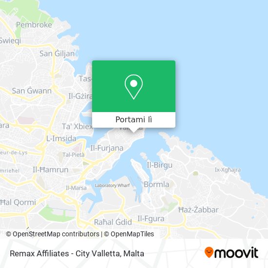 Mappa Remax Affiliates - City Valletta