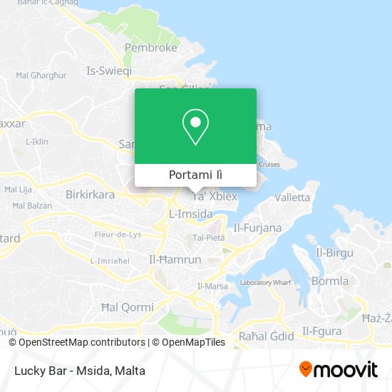 Mappa Lucky Bar - Msida