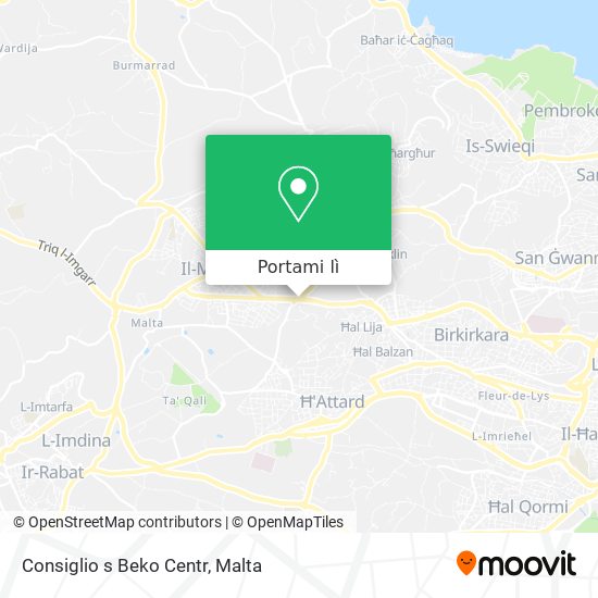 Mappa Consiglio s Beko Centr