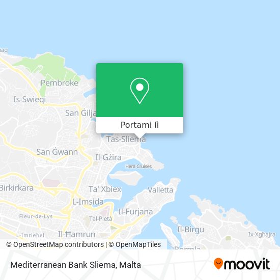 Mappa Mediterranean Bank Sliema