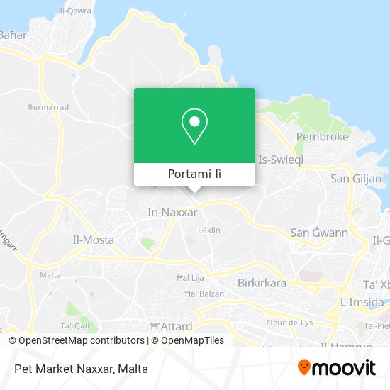Mappa Pet Market Naxxar