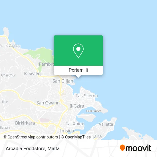 Mappa Arcadia Foodstore