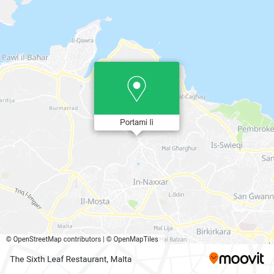 Mappa The Sixth Leaf Restaurant