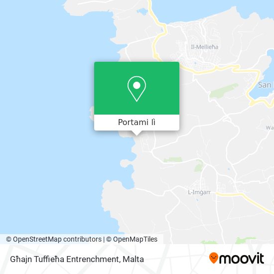 Mappa Għajn Tuffieħa Entrenchment