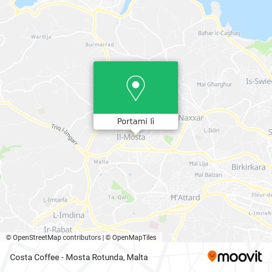 Mappa Costa Coffee - Mosta Rotunda