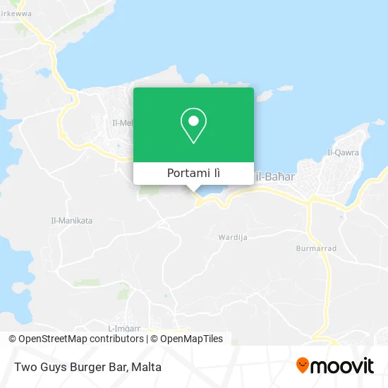 Mappa Two Guys Burger Bar