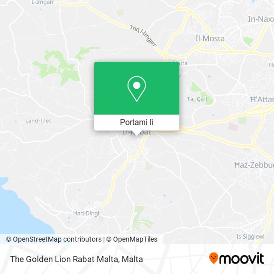 Mappa The Golden Lion Rabat Malta