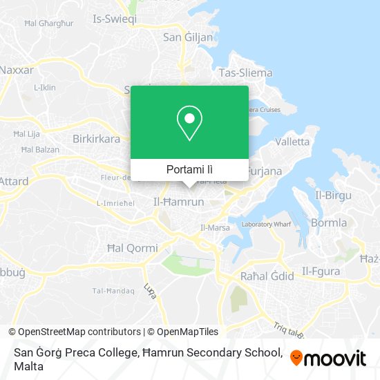 Mappa San Ġorġ Preca College, Ħamrun Secondary School