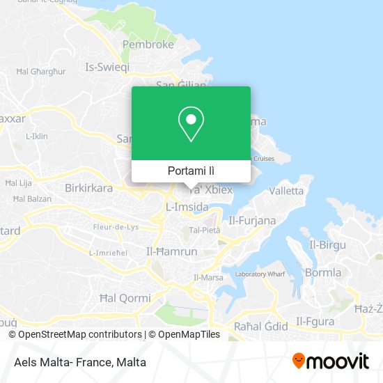 Mappa Aels Malta- France