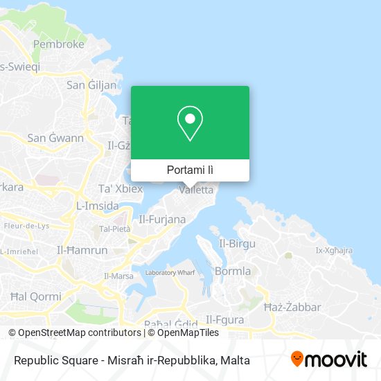 Mappa Republic Square - Misraħ ir-Repubblika