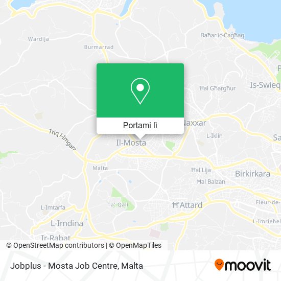 Mappa Jobplus - Mosta Job Centre
