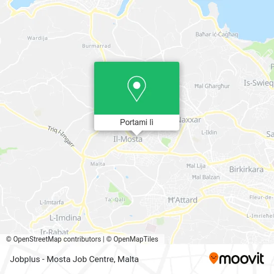 Mappa Jobplus - Mosta Job Centre