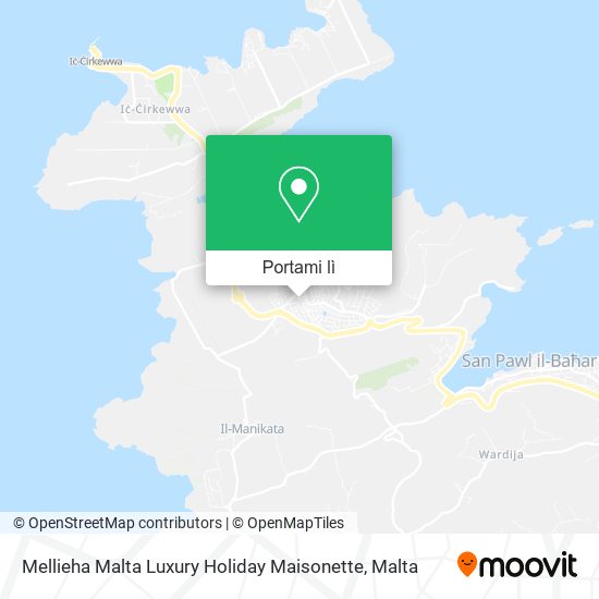 Mappa Mellieha Malta Luxury Holiday Maisonette