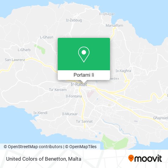 Mappa United Colors of Benetton