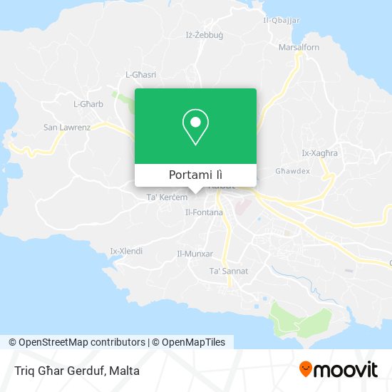 Mappa Triq Għar Gerduf