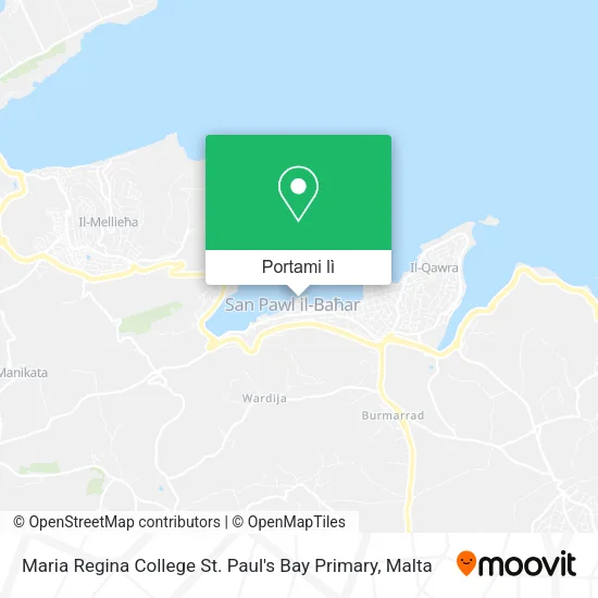 Mappa Maria Regina College St. Paul's Bay Primary