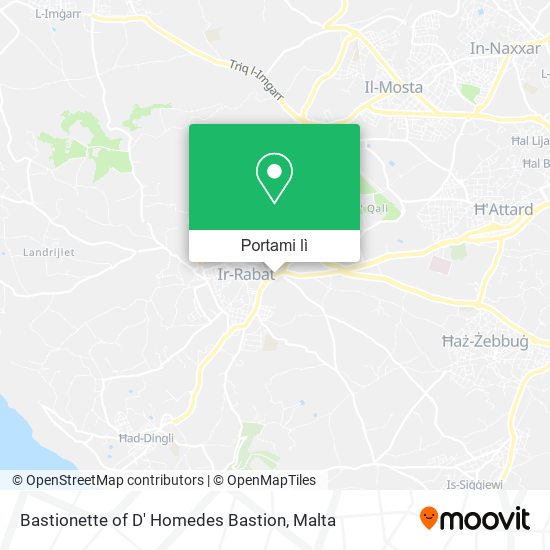 Mappa Bastionette of D' Homedes Bastion