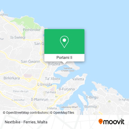 Mappa Nextbike - Ferries
