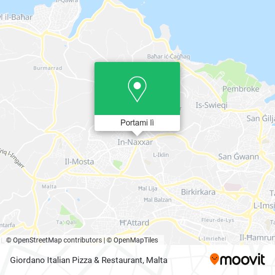 Mappa Giordano Italian Pizza & Restaurant