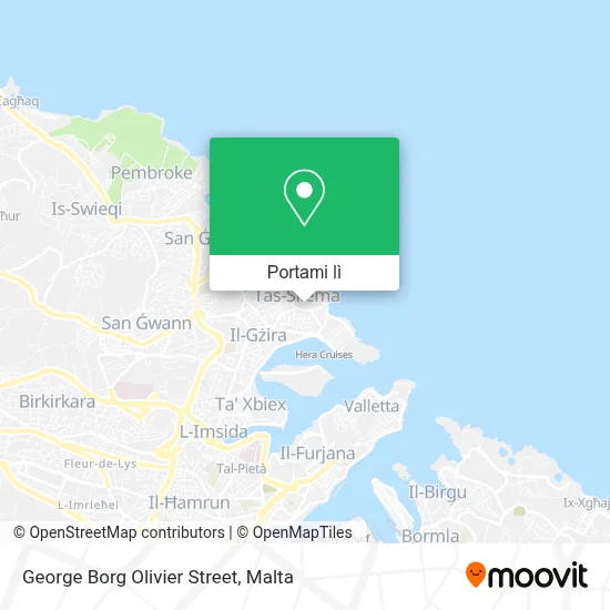 Mappa George Borg Olivier Street
