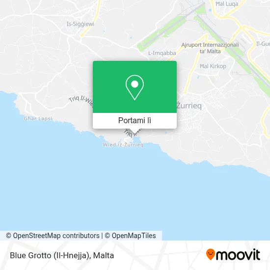 Mappa Blue Grotto (Il-Hnejja)