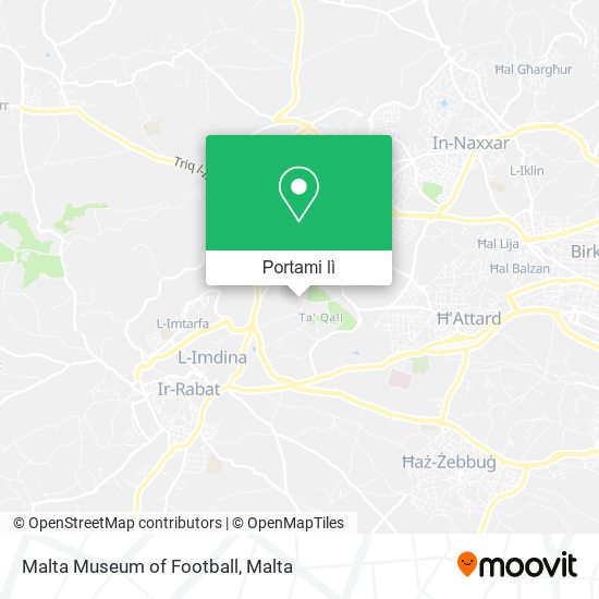 Mappa Malta Museum of Football