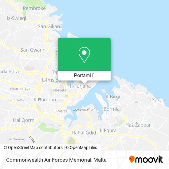 Mappa Commonwealth Air Forces Memorial