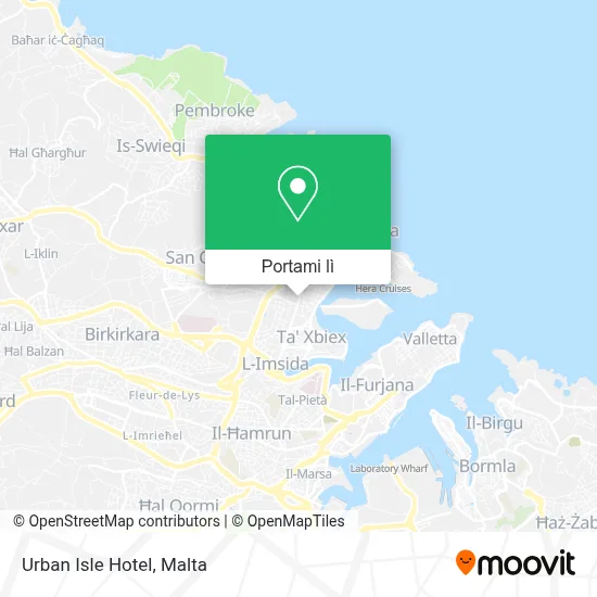 Mappa Urban Isle Hotel