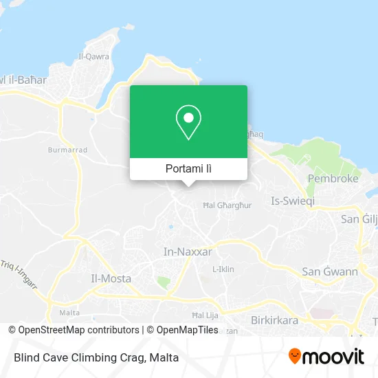 Mappa Blind Cave Climbing Crag